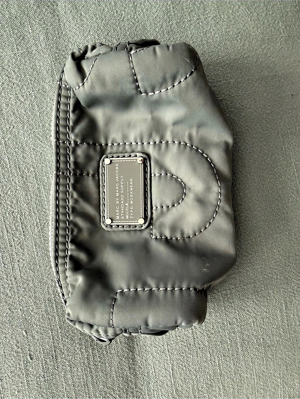 Marc Jacobs Nylon Cosmetic Pouch Gray